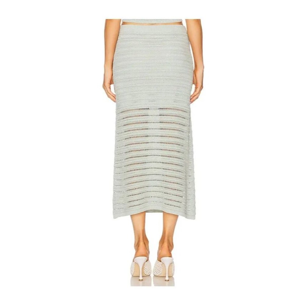 A.L.C. Lana Women's Knit Crochet Midi Skirt size S NWT Pencil Straight Boho